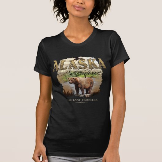 Alaska Adventure met Beer.png T-shirt (Voorkant)
