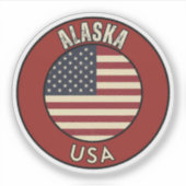 Alaska Adventure - The Last Frontier Gift  Sticker (Voorkant)