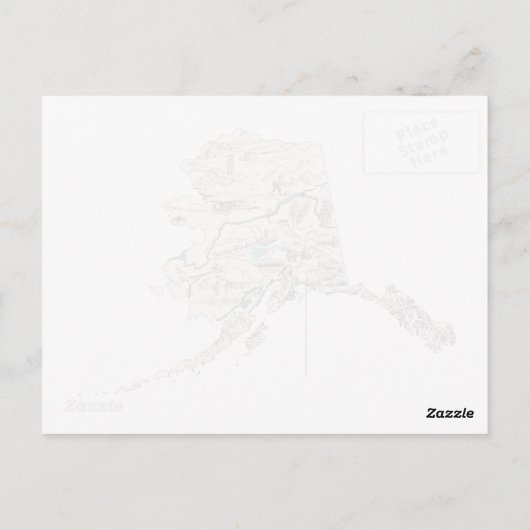 Alaska  Afbeelding Kaart Antiek State Chart (Achterkant)