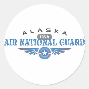 Alaska Air National Guard Ronde Sticker