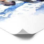 Alaska (AK) Een sled dog team - Travel poster (Hoek)