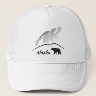 Alaska (AK) Kodiak bruin beer - Zwarte Logo Trucker Pet