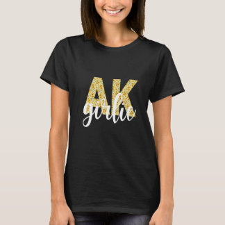 Alaska AK Meisje State Pride Gewoon Zonnebloem Pre T-shirt