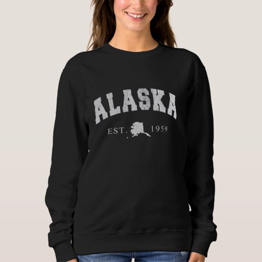Alaska AK Retro  Gift Mannen Vrouwen Kinder Trui (Voorkant)
