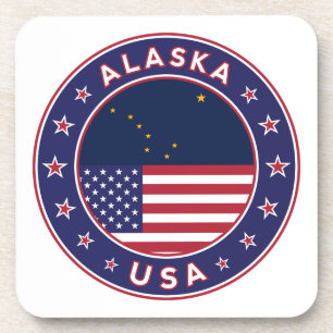 Alaska, Alaska t-shirt, Alaska sticker, Alaska bag Bier Onderzetter