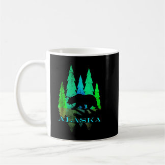 Alaska - Alaskan Northern Light Trees with Bear Koffiemok