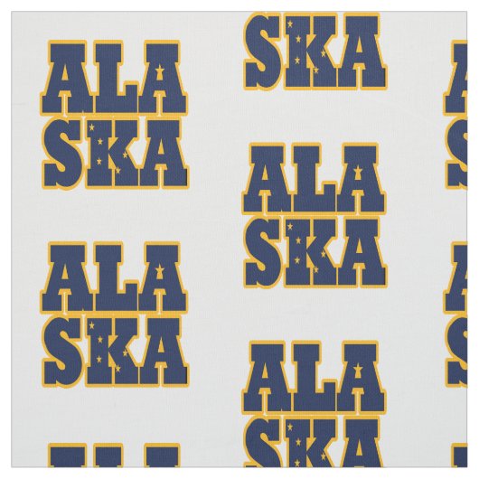 Alaska Amerikaanse staatsvlag Stof (Swatch)