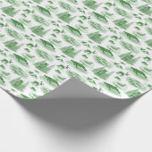 Alaska Animal Toile (Emerald Green) Cadeaupapier (Hoek)