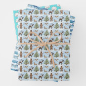 Alaska Animals Holiday Wrapping Paper  (In situ)