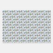 Alaska Animals Holiday Wrapping Paper  (Voorkant)