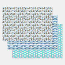 Alaska Animals Holiday Wrapping Paper 
