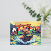 Alaska ansichtkaart briefkaart (Staand voorkant)