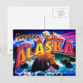 Alaska ansichtkaart briefkaart (Voorkant / Achterkant)