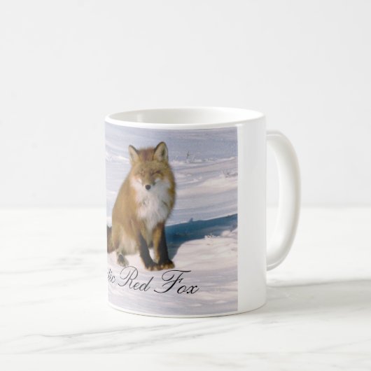 Alaska Arctic Red Fox Coffee Mok (Voorkant rechts)