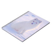 Alaska Arctic Winter Fox Fox Foto ontworpen Journa Notitieboek (Linkerzijde)