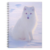 Alaska Arctic Winter Fox Fox Foto ontworpen Journa Notitieboek (Voorkant)