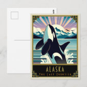 Alaska | Art. Deco Briefkaart (Voorkant / Achterkant)