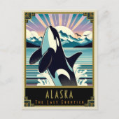 Alaska | Art. Deco Briefkaart (Voorkant)