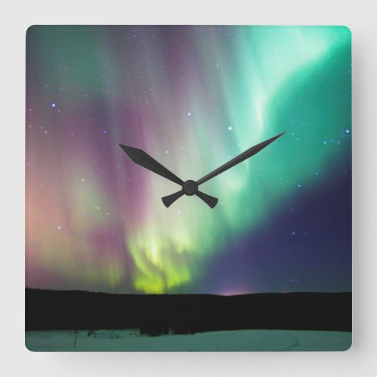 Alaska Aurora Wall klok (Voorkant)