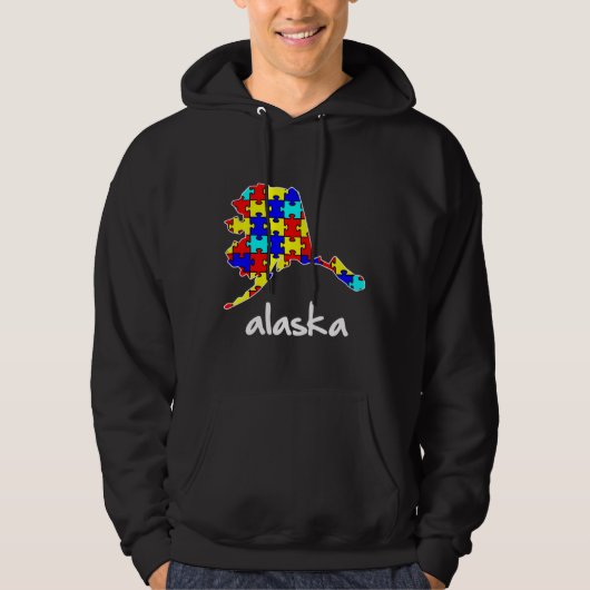 Alaska Autism Awareness Hoodie (Voorkant)