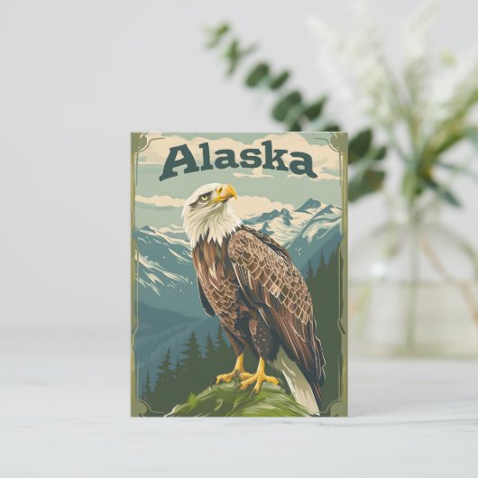 Alaska Bald Eagle Briefkaart (Staand voorkant)