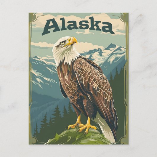 Alaska Bald Eagle Briefkaart (Voorkant)