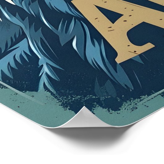 Alaska Bald Eagle Portret Poster (Hoek)