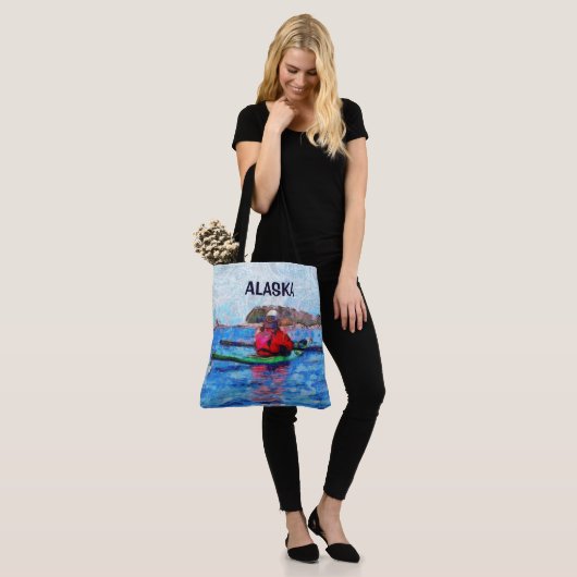 Alaska Barenoff Eilanden Kajakken Painterly Tote Bag (Op model)