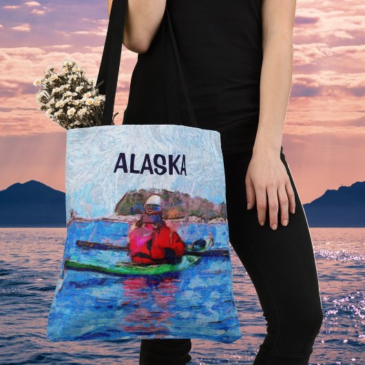 Alaska Barenoff Eilanden Kajakken Painterly Tote Bag