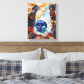 Alaska Beer Doekprint "In de blik van de beer Canvas Afdruk (Insitu (Slaapkamer))