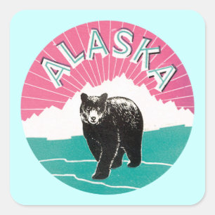 Alaska Beer Vierkante Sticker
