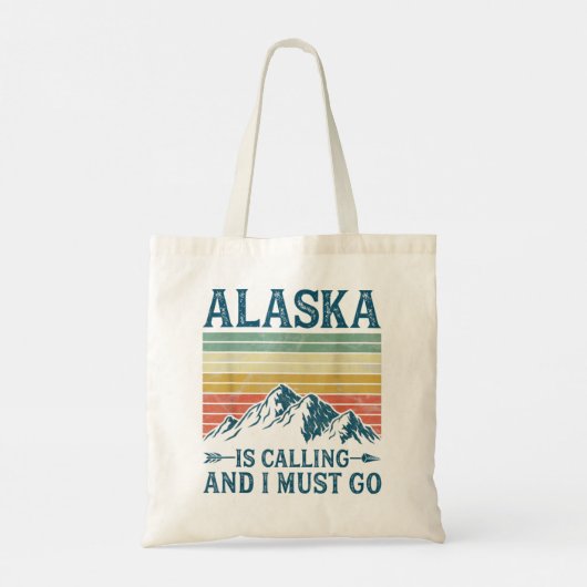 Alaska belt en ik moet gaan tote bag (Achterkant)