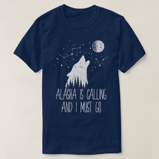Alaska belt en ik moet naar Alaska T-shirt (Design voorkant)