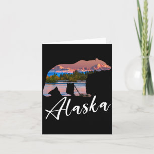 Alaska Bergen Beer Gly Alaska Staat Souvenirs Kaart