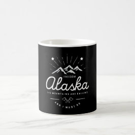Alaska bergen noemen me Mono Dark Koffiemok