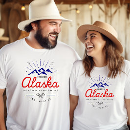 Alaska-bergen roepen, ik moet gaan Lichtkleurig T-shirt