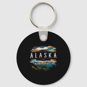 Alaska Bergen Usa Wandelen Buiten Activiteiten Vin Sleutelhanger