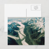Alaska Bergketen-Luchtzicht Briefkaart (Voorkant / Achterkant)