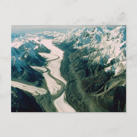 Alaska Bergketen-Luchtzicht Briefkaart (Voorkant)