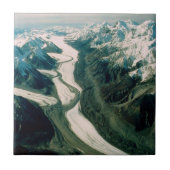 Alaska Bergketen-Luchtzicht Tegeltje (Voorkant)