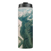Alaska Bergketen-Luchtzicht Thermosbeker (Voorkant)