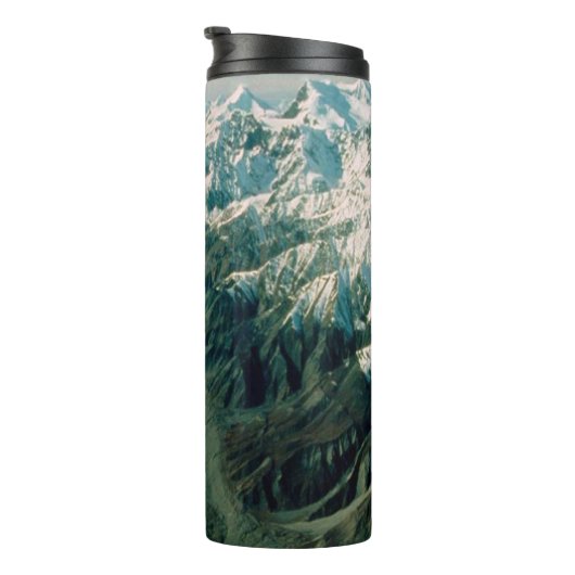 Alaska Bergketen-Luchtzicht Thermosbeker (Geroteerd rechts)