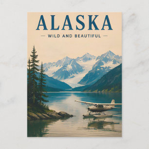 🌲 Alaska Bergmeer Avontuurlijke Uitzichten ❄️ Briefkaart