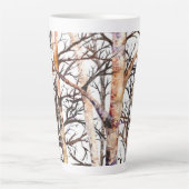 Alaska berkenbomen 17oz latte Mok (Voorkant)