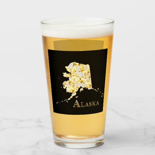 ALASKA BIERGLAS GLAS (Voorkant gevuld)