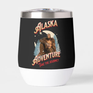 Alaska Bigfoot Avontuur Retro Wildernis Kunst