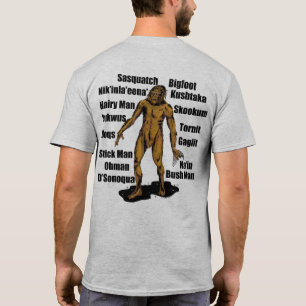 Alaska Bigfoot in Granite T-shirt