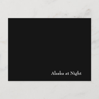 Alaska bij nacht briefkaart