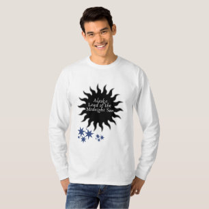 Alaska Black Midnight Sun Art T-shirt