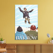 Alaska Blanket Toss - Barrow, Alaska Canvas Afdruk (Insitu (Woonkamer))